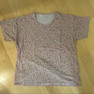 American Apparel Oversized Floral Tee